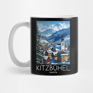 A Vintage Travel Illustration of Kitzbühel - Austria Mug